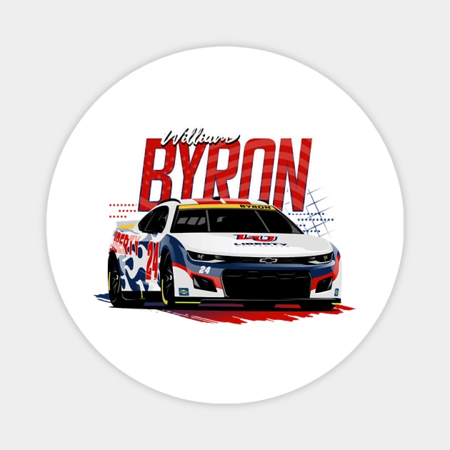 William Byron Playoffs Magnet by Erianna Bee